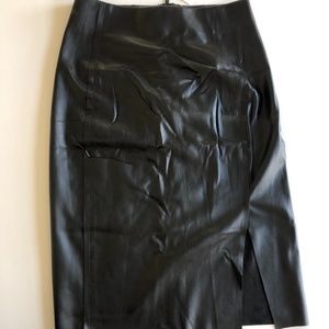 NWT Ann Taylor Loft Leather Pencil Skirt